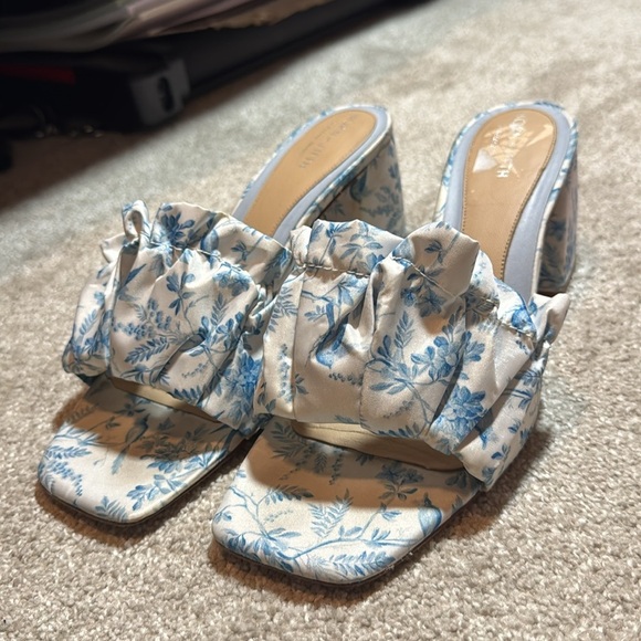 Antonio Melani Born on Fifth Amy Bird Pleated Leather Dress Sandals - Picture 3 of 13